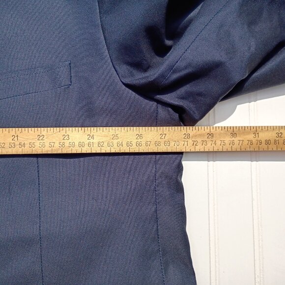 SADDLEBRED Jacket Mens 56R Navy Blue Blazer Cotton Sport Coat Classic Fit - Picture 10 of 13